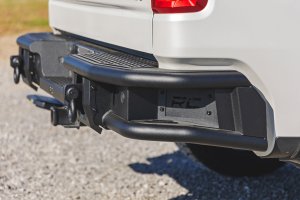 Chevrolet Silverado 1500 Rear Bumper - Rough Country - Tubular, LED - Textured Black - '19-'25